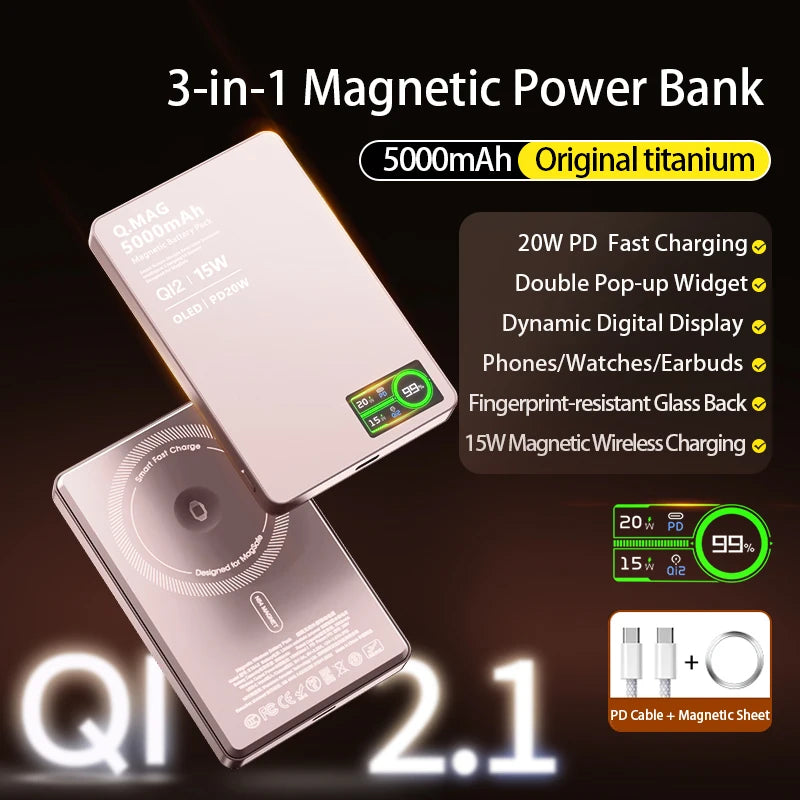 3 In 1 MagSafe Power Bank