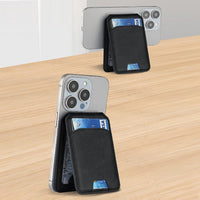 Magnetic Leather MagSafe Wallet and Phone stand