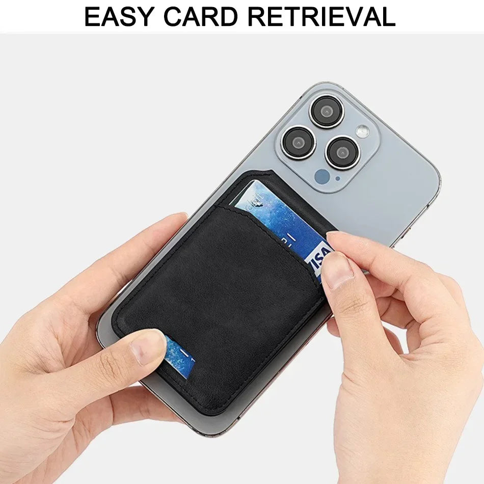 Magnetic Leather MagSafe Wallet and Phone stand