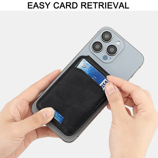 Magnetic Leather MagSafe Wallet and Phone stand