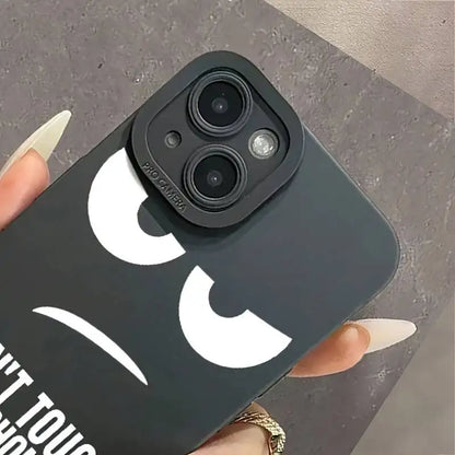 Don'T Touch My Phone Pattern Case for Iphone 17 16 15 14 Pro Max 13 12 11 Pro 7 8 14 15 16 plus SE2 17 Air Soft Silicone Cover