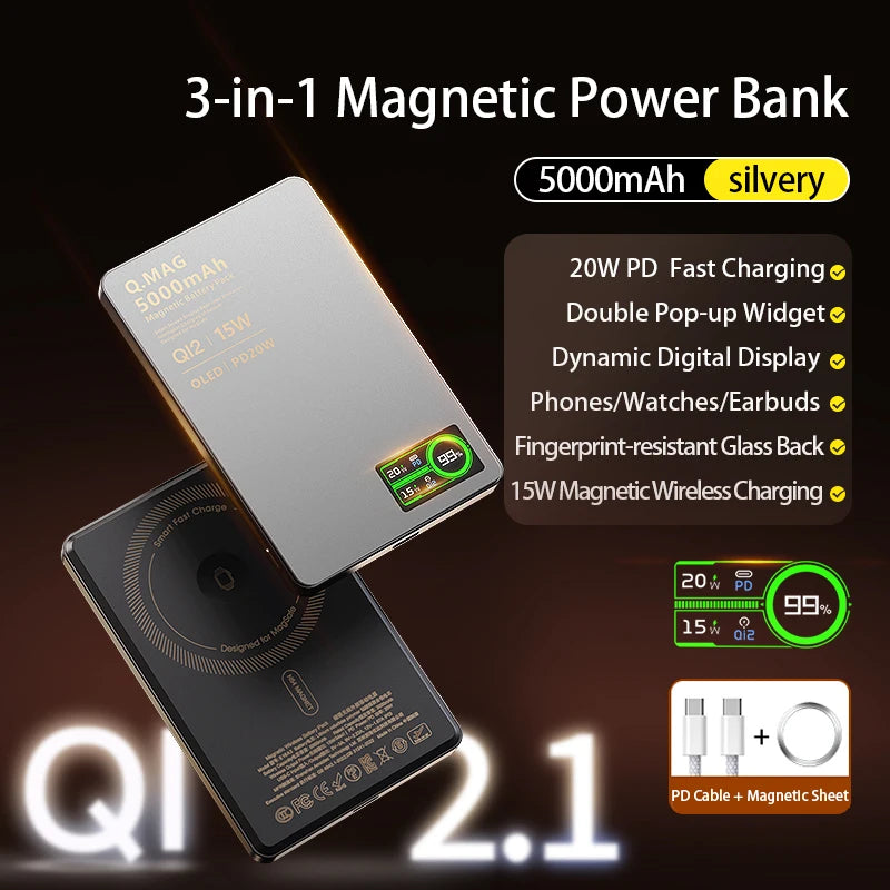 3 In 1 MagSafe Power Bank