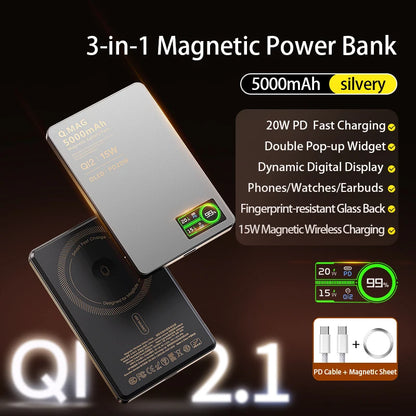3 In 1 MagSafe Power Bank